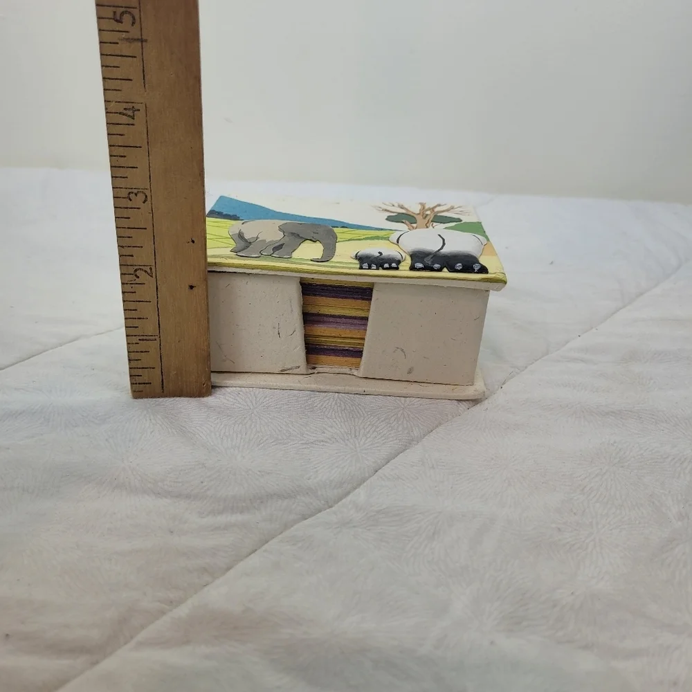 Mr. Ellie Pooh's Elephant Dung Paper In Decorative Box Approximately 4 x 4.5